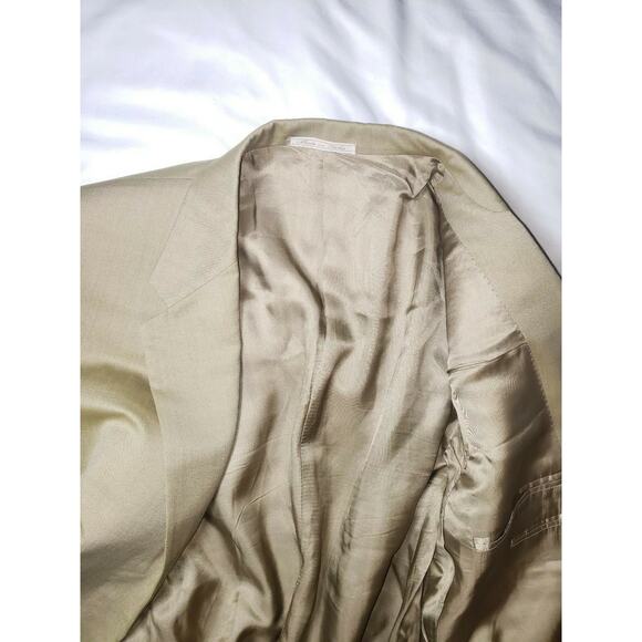 Corneliani Blazer‎ Suit Jacket Men Size 54R Tan Brown Wool University Academia - Picture 10 of 12